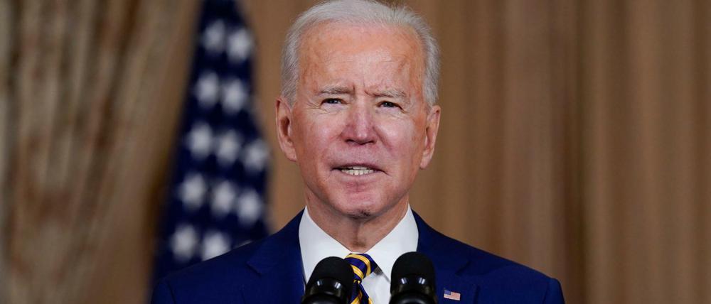 US-Präsident Joe Biden am Donnerstag im Außenministerium. 
