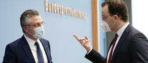 Gesundheitsminister Jens Spahn (rechts) und RKI-Chef Lothar Wieler.