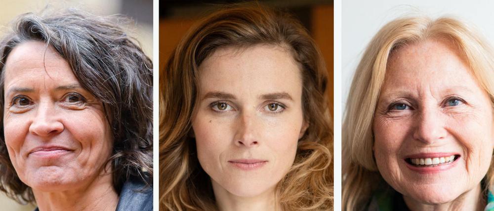 Ulrike Folkerts, Karin Hanczewski und Maren Kroymann sowie Godehard Giese, Ulrich Matthes, Mark Waschke (jeweils von links nach rechts): Sechs der 185 Schauspieler*innen, die das Manifest "Act out" unterschrieben haben.