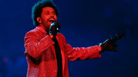 The Weeknd während der Halbzeitshow.