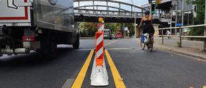 Kein Parkplatz mehr. Modell Klemmfix mit Bake aus Deutschland, Ecke Köthener Straße