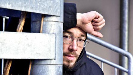 Maximilian Pollux, 37, zu Besuch in Berlin.