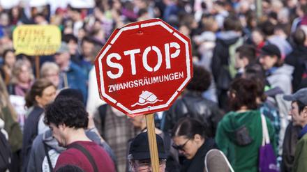 Mieterprotest 2018 in Berlin.