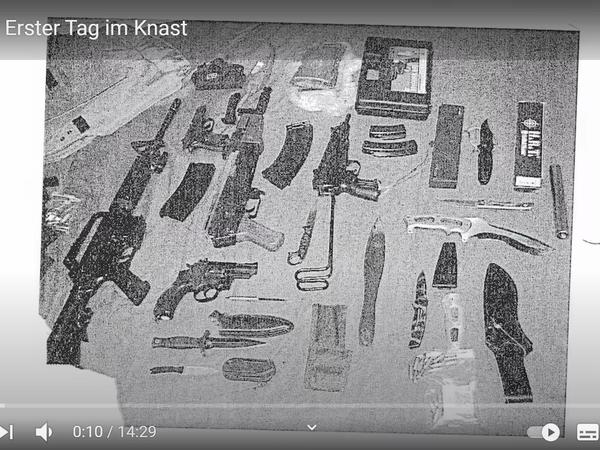 Diese Waffen gehörten Maximilian Pollux zum Zeitpunkt seiner Festnahme.