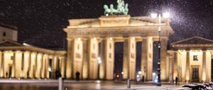 Am Wochenende soll es in Berlin heftig schneien. 
