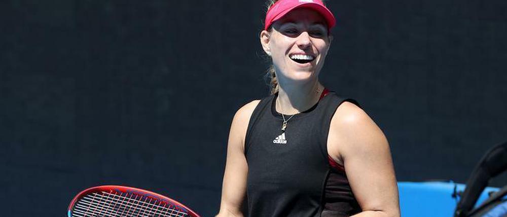 Lacht wieder. Angelique Kerber genießt die neue Freiheit in Australien.