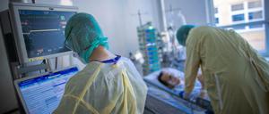 Intensivstation mit Covid-Patienten in Greifswald (Archivbild) 