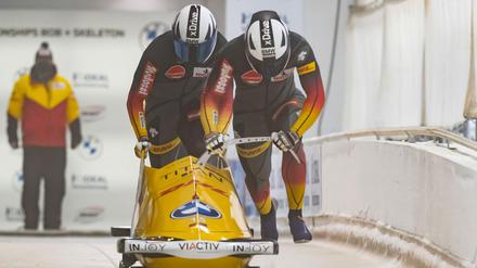 Johannes Lochner und Eric Franke (li.) holten Silber.