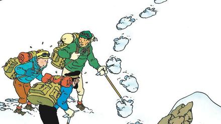 Comic-Klassiker: Das Titelbild von „Tim in Tibet“.