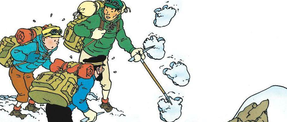 Comic-Klassiker: Das Titelbild von „Tim in Tibet“.