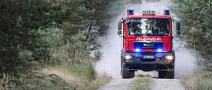 Ein Feuerwehreinsatz in Brandenburg. (Symbolbild)