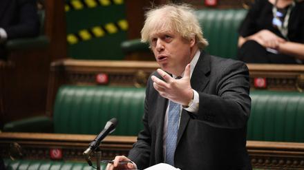 Der britische Premier Johnson nutzt einen Schnitzer der EU, um gegen das Nordirland-Protokoll mobil zu machen.