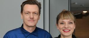 Bekanntgeber. Thomas Oberender, Intendant der Berliner Festspiele, und Yvonne Büdenhölzer, Leiterin des Theatertreffens, beim Online-Pressetermin. 