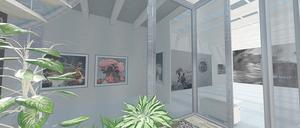 „Light shines through the curtains of time“ heißt die Schau im virtuellen Raum. Gedichtet hat ihn ein Algorithmus.