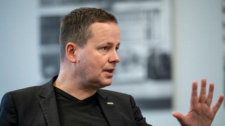 Klaus Lederer (Die Linke), Kultursenator in Berlin, in seinem Büro in der Senatsverwaltung für Kultur und Europa.