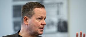 Klaus Lederer (Die Linke), Kultursenator in Berlin, in seinem Büro in der Senatsverwaltung für Kultur und Europa.