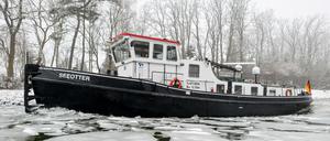 Vor drei Jahren fror die Oder das letzte Mal zu, sodass Eisbrecher eingesetzt werden mussten.