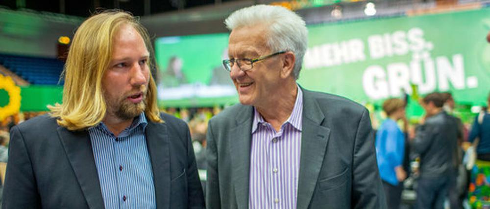 Schon 2017 hatten Anton Hofreiter (l.) und Winfried Kretschmann inhaltliche Differenzen.