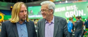 Schon 2017 hatten Anton Hofreiter (l.) und Winfried Kretschmann inhaltliche Differenzen.