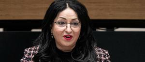 Berlins Gesundheitssenatorin Dilek Kalayci (SPD) im Abgeordnetenhaus.