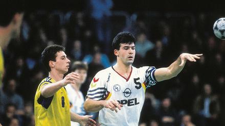 Go West. Stephan Hauck (r.) war einer der weltbesten Handballer in den späten Achtziger- und frühen Neunzigerjahren.