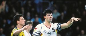 Go West. Stephan Hauck (r.) war einer der weltbesten Handballer in den späten Achtziger- und frühen Neunzigerjahren.