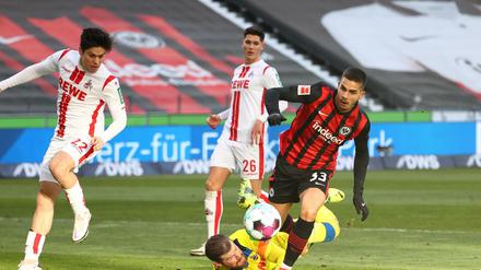 Frankfurts Torjäger Andre Silva traf auch gegen Köln.