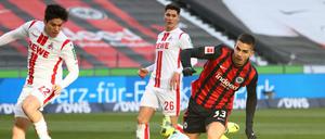 Frankfurts Torjäger Andre Silva traf auch gegen Köln.
