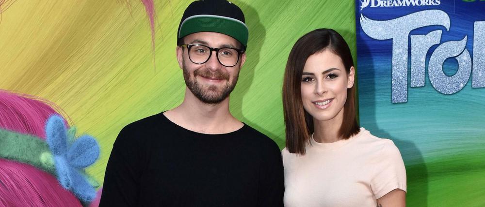 Lena Meyer-Landrut und Mark Foster beim Photocall zum Animations Kinofilm Trolls am 26.09.2016. 