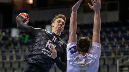 Lasse Andersson (li.) erzielte neun Tore für die Füchse. 
