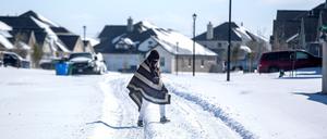 Schnee in Texas.