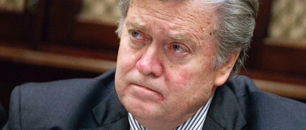 Der ehemalige Trump-Berater und Chefstratege Steve Bannon arbeitete möglicherweise noch im Amt gegen Donald Trump an.