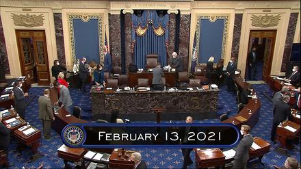 Mitglieder des Senats im US-Kapitol.