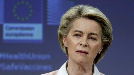 EU-Kommissionschefin Ursula von der Leyen am Mittwoch in Brüssel.
