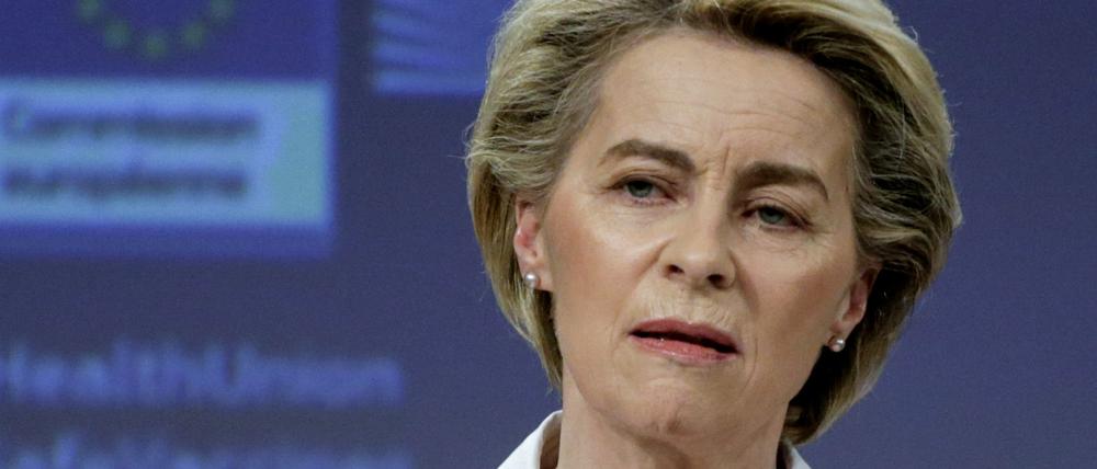 EU-Kommissionschefin Ursula von der Leyen am Mittwoch in Brüssel.