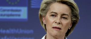EU-Kommissionschefin Ursula von der Leyen am Mittwoch in Brüssel.