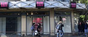 Das schon lange geschlossene Kaufhaus "Tati" in Paris.
