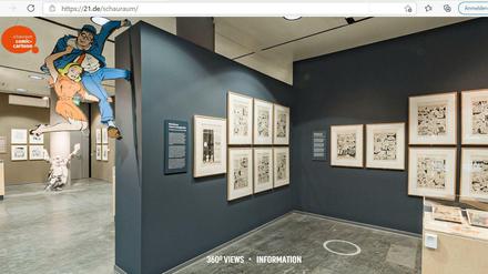 Hereinspaziert: So präsentiert sich „Will Eisner – Graphic Novel Godfather“ virtuell.