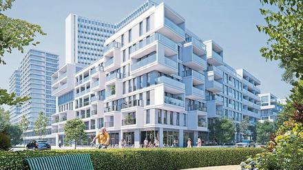 Rund um den Kaiserlei-Kreisel in Offenbach entsteht in nächster Nähe zur Frankfurter Stadtgrenze nach den Plänen von Eike Becker_Architekten bis 2022 ein zukunftsweisendes und nachhaltiges, gemischtes Quartier aus Wohnen, Arbeiten und Freizeit. 