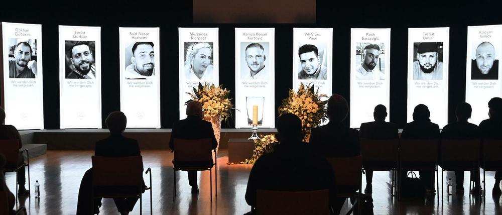 Gedenkfeier für die Opfer von Hanau.
