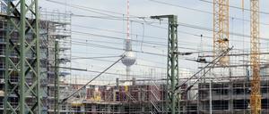Baustelle der Europacity in Berlin.