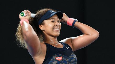 Großer Jubel bei Naomi Osaka, die sich zum zweiten Mal zur Australian-Open-Siegerin gekürt hat.
