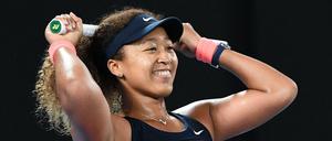 Großer Jubel bei Naomi Osaka, die sich zum zweiten Mal zur Australian-Open-Siegerin gekürt hat.