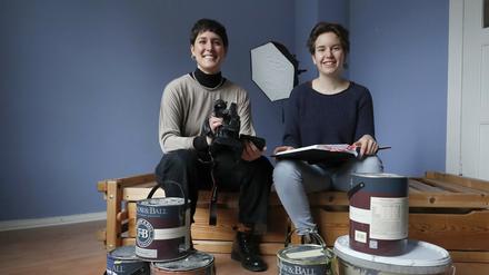 Nicola Hermann (l.) und Naomi Roesick vom Berliner Filmkollektiv.