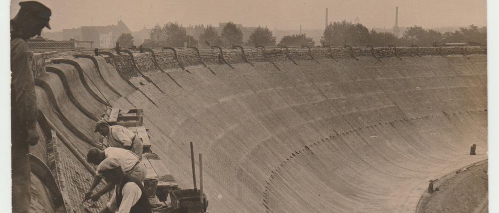 Historische Bilder vom Bau der Berliner Avus stammen aus dem Privatarchiv von Johannes Meischner.