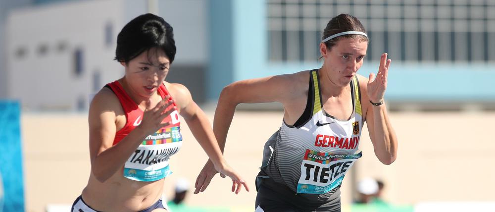 Maria Tietze (rechts) hat sich für die Paralympics in Tokio qualifiziert.