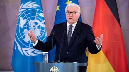 Bundespräsident Frank-Walter Steinmeier fordert mehr internationale Impfgerechtigkeit.