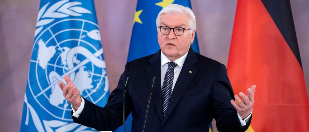 Bundespräsident Frank-Walter Steinmeier fordert mehr internationale Impfgerechtigkeit.