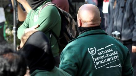 Eine Demonstration der rechtsextremen Partei III. Weg am 3. Oktober 2020 in Berlin (Symbolbild). 