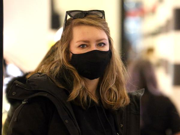 Sorokin nach ihrer Entlassung in New York.